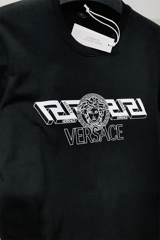 Мужская футболка Versace Medusa - Black