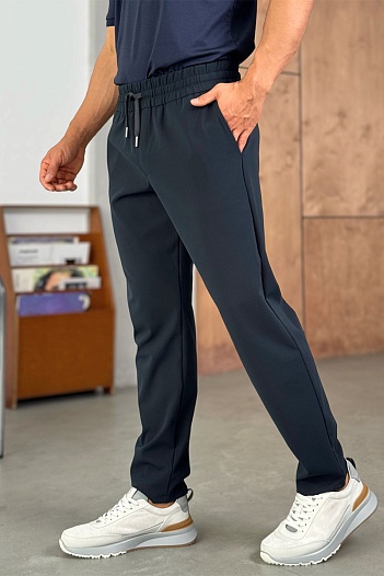 Мужские тёмно-синие штаны Prada   