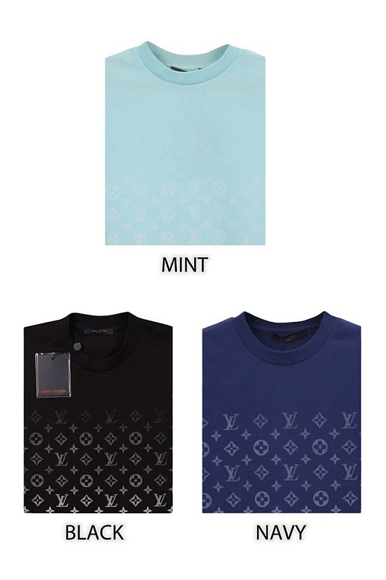 Футболка чёрного цвета Louis Vuitton Monogram Gradient