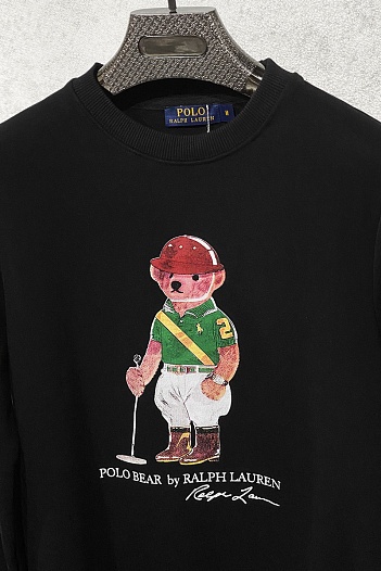 Мужской свитшот Polo Ralph Lauren "Bear" - Black   