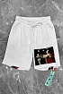Мужские белые шорты Off-White Caravaggio Print