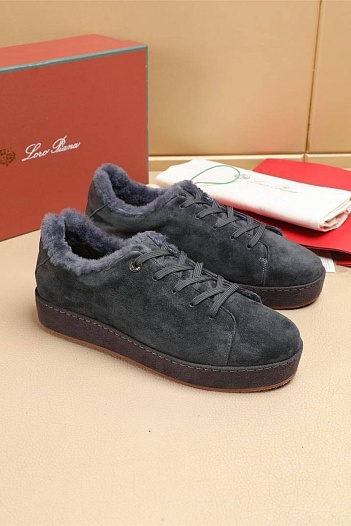 Зимние кроссовки с мехом Loro Piana   