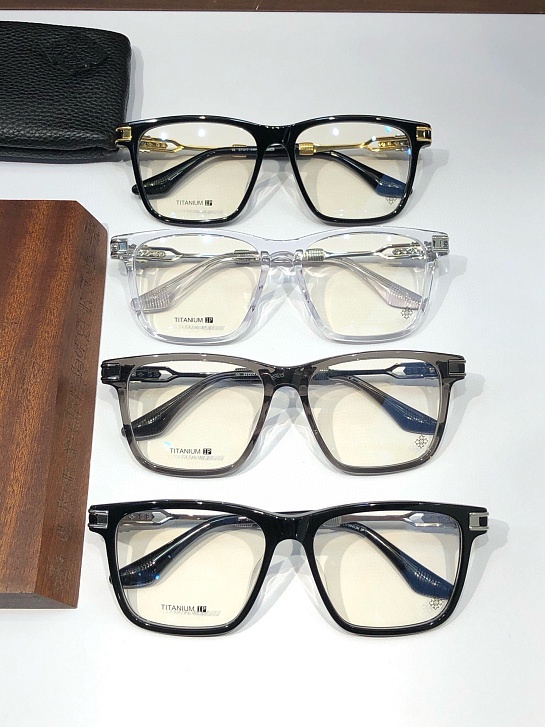 Очки Chrome Hearts с прозрачными линзами