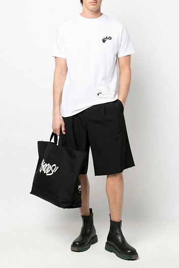 Белая оверсайз футболка Off-White Teenage Engineering   