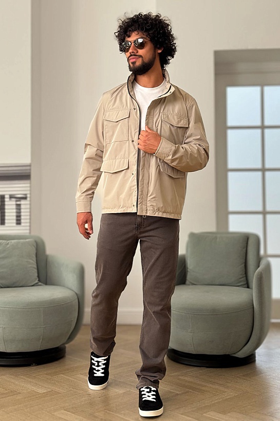 Мужская бежевая куртка Loro Piana Traveler