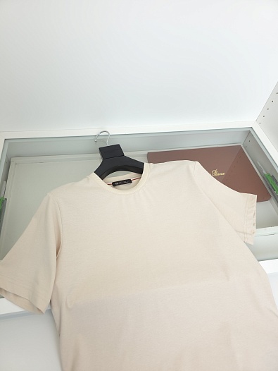 Мужская бежевая футболка Loro Piana premium   
