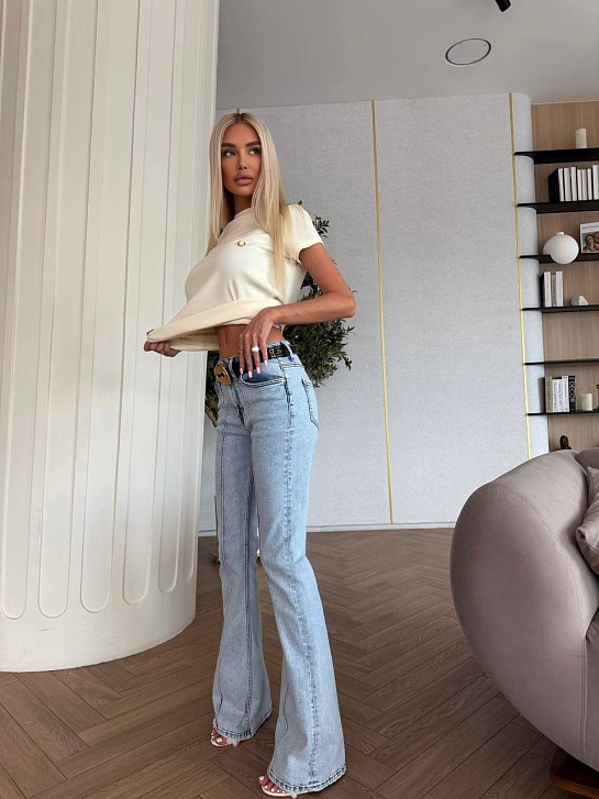 Женские джинсы клёш Schiaparelli premium