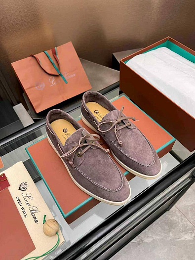 Женские замшевые лоферы Loro Piana premium   