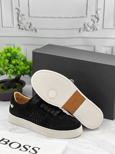 Мужские замшевые кроссовки Hugo Boss Gary Tenn log   