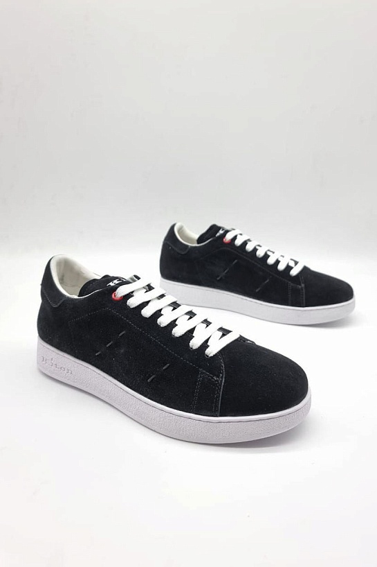 Замшевые кроссовки Kiton - Black