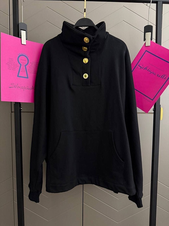 Женская кофта с высоким горлом Schiaparelli premium - Black