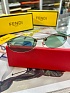 Зелёные солнцезащитные очки Fendi