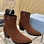 Женские замшевые сапоги Prada premium - Brown