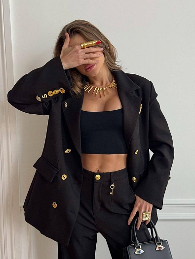 Женский костюм Schiaparelli premium - Black   