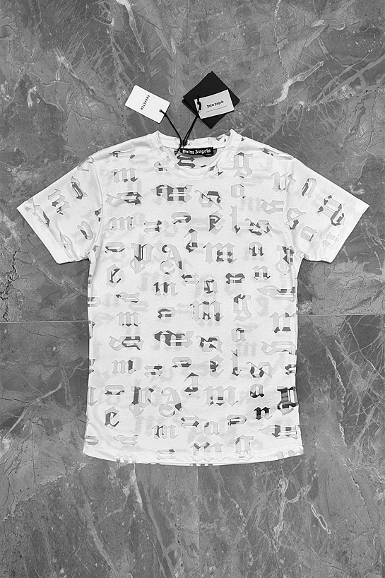 Мужская белая футболка Palm Angels