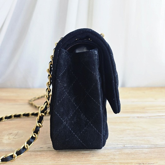 Замшевая сумка Chanel Classic Double Flap 25x14 см   