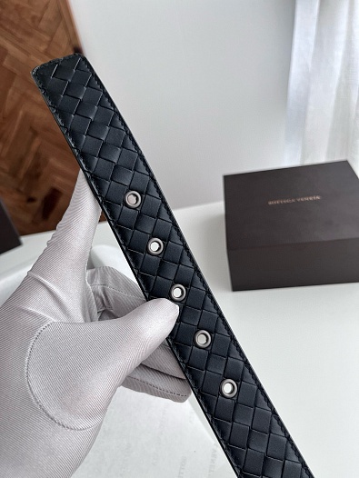 Кожаный ремень Bottega Veneta Premium (ширина 3.5 см)   