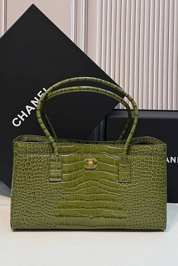 Кожаная сумка Chanel Shopping Tote premium 35x19x12 см   