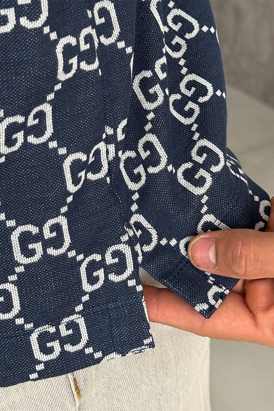 Мужское поло Gucci GG monogram