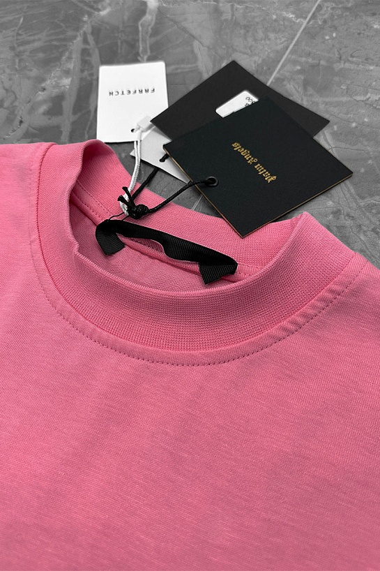 Розовая оверсайз футболка Palm Angels Leopard Bear