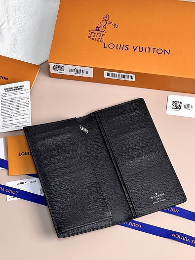 Кожаный бумажник Louis Vuitton Brazza Premium 19x9.5x2.5 см   