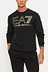 Мужской чёрный свитшот Emporio Armani logo-print