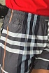 Мужские серые шорты Burberry London Check