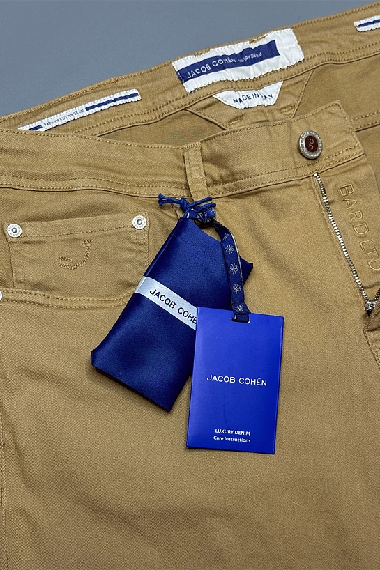 Мужские бежевые джинсы Jacob Cohen straight fit