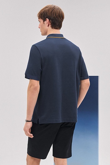 Мужское поло Hermes Premium - Navy   
