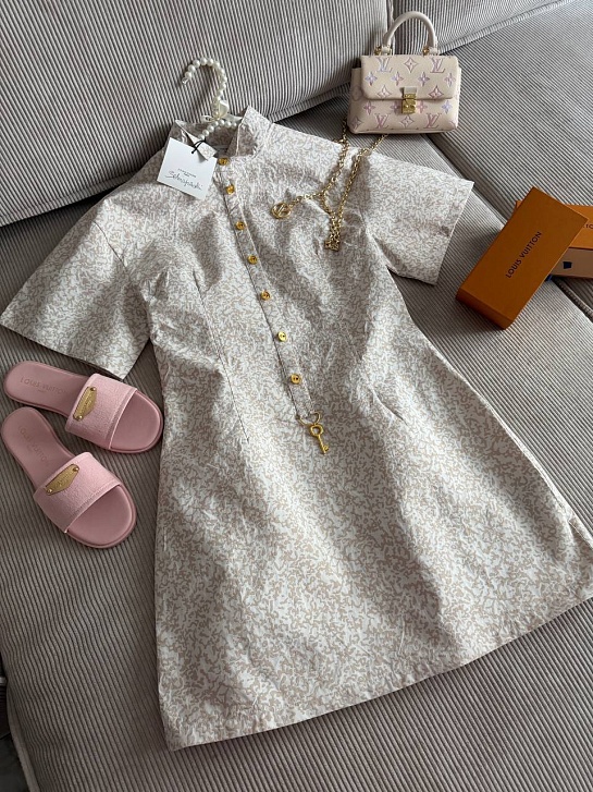 Женское платье с короткими рукавами Schiaparelli premium