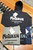 Чёрное худи Alexander McQueen graffiti logo-print