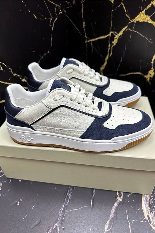 Мужские комбинированные кроссовки Brunello Cucinelli