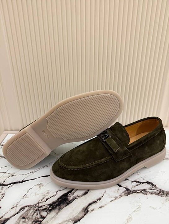 Мужские замшевые лоферы Ermenegildo Zegna