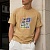 Бежевая оверсайз футболка Givenchy 4G Sun Print