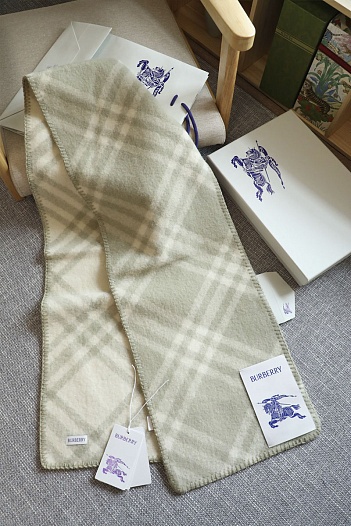 Шарф Burberry Check premium 182x30 см - Beige   