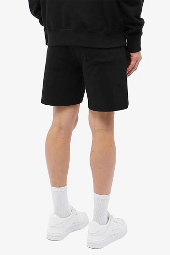 Мужские чёрные шорты Amiri logo-embroidered   