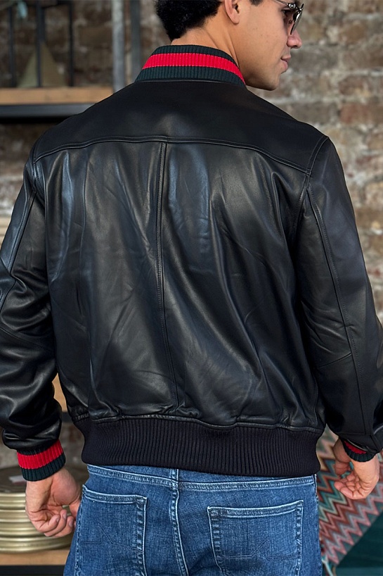 Кожаная куртка Gucci premium