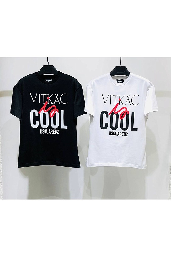 Чёрная оверсайз футболка Dsquared2 Vitkac