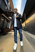 Мужское утеплённое пальто Philipp Plein чёрного цвета