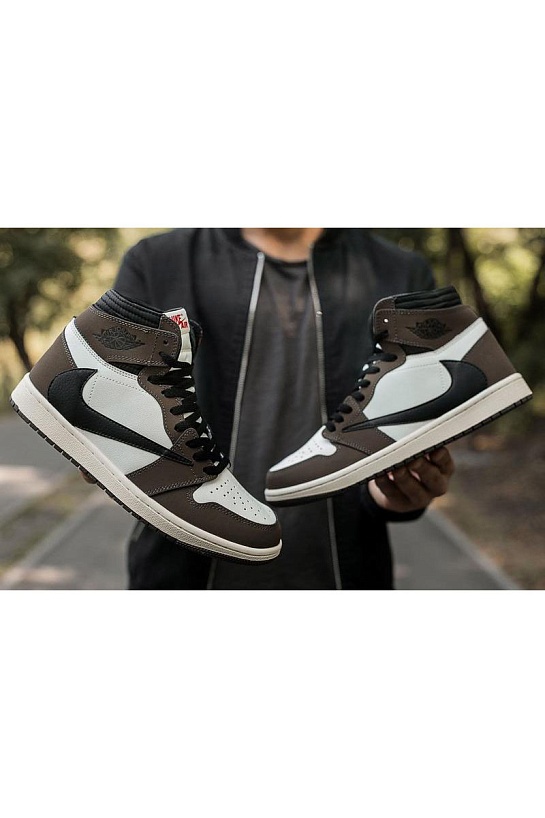 Кроссовки Nike Air Jordan 1 High x Travis Scott "Cactus Jack"