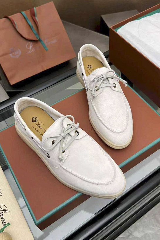 Женские замшевые лоферы Loro Piana premium