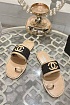 Женские кожаные шлёпанцы Chanel premium