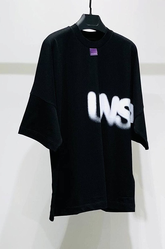 Мужская оверсайз футболка Palm Angels "Unspoken" - Black