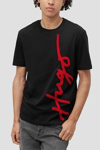 Футболка чёрного цвета Hugo Boss Dyton   