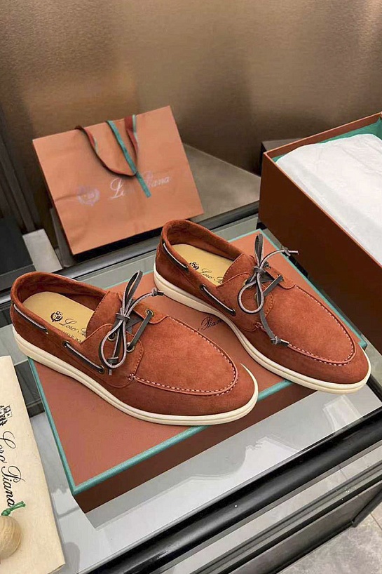 Женские замшевые лоферы Loro Piana premium