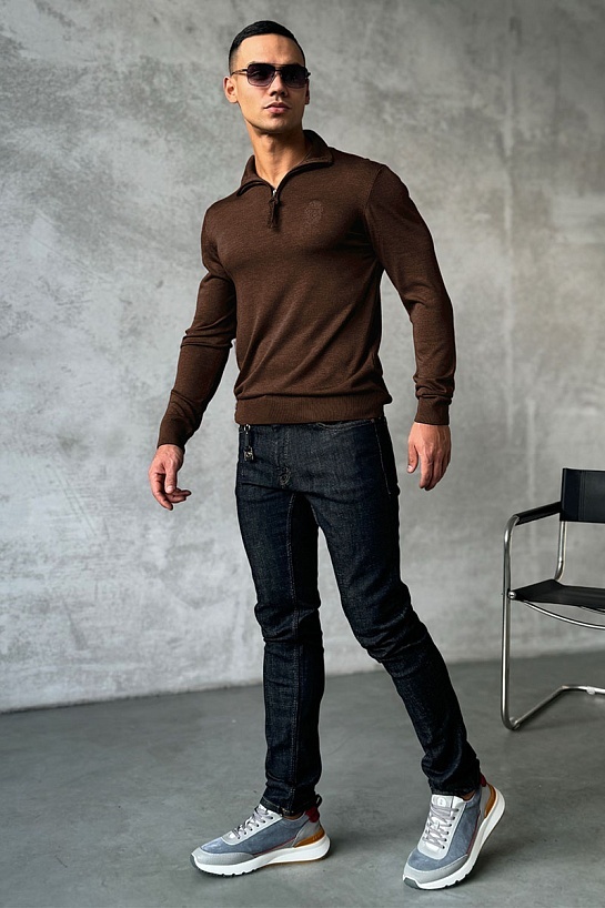 Мужская кофта Billionaire zip-up - Brown