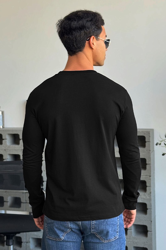 Мужской лонгслив Polo Ralph Lauren "Bear" - Black