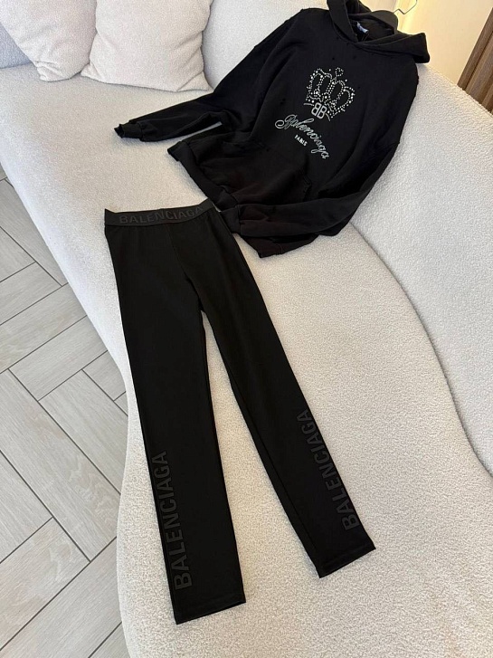 Женские черные леггинсы Balenciaga