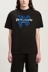 Чёрная футболка Palm Angels Los Angeles monogram spray