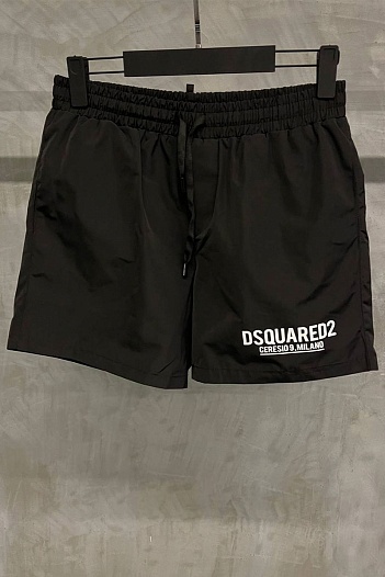 Мужские плавательные шорты Dsquared2 чёрного цвета   
